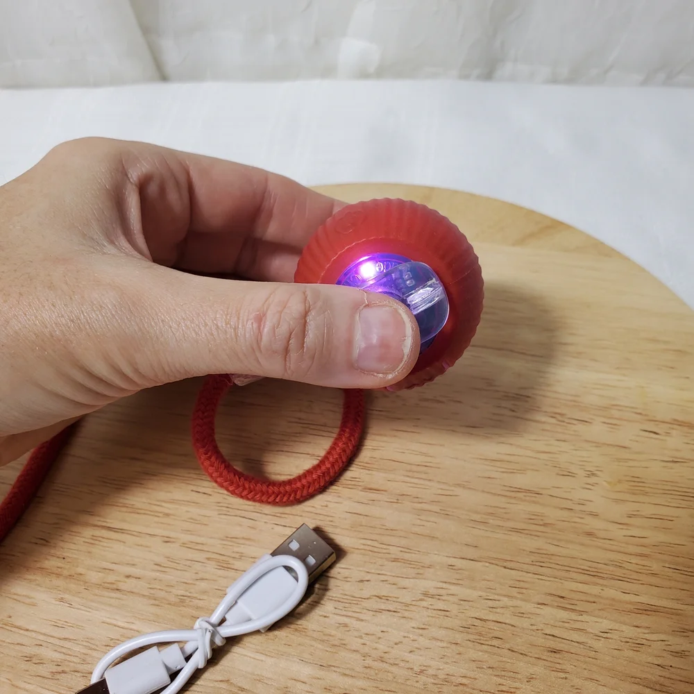 Pets Toy Cat Dog Ball Light-up Moving Interactive Rechargeable Rolling Smart Pet